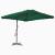 Umbrelă de soare de exterior, stâlp din oțel, verde, 250x250 cm GartenMobel Dekor