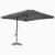 Umbrelă soare de exterior, stâlp din oțel, antracit, 250x250 cm GartenMobel Dekor