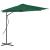 Umbrelă soare de exterior cu stâlp din oțel, verde, 300 cm GartenMobel Dekor