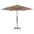 Umbrelă de soare de exterior, stâlp din oțel, gri taupe, 300 cm GartenMobel Dekor