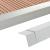 Margini cornier pentru podea 5 buc. argintiu 170 cm aluminiu GartenMobel Dekor