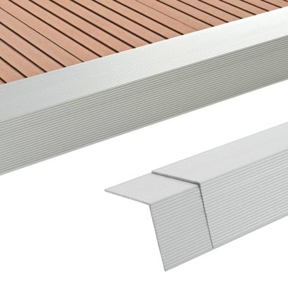 Margini cornier pentru podea 5 buc. argintiu 170 cm aluminiu GartenMobel Dekor