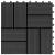 Plăci de pardoseală 11 buc, negru, 30 x 30 cm, WPC, 1 mp GartenMobel Dekor