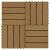 Plăci podea în relief, WPC, 11 buc., 30x30 cm 1 mp, culoare tec GartenMobel Dekor