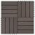 Plăci podea în relief, WPC, 11 buc, 30x30 cm, 1 mp, maro închis GartenMobel Dekor