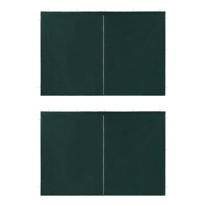 Perete lateral cort petrecere, 2 buc., verde, PE, cu fermoar GartenMobel Dekor