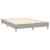 Pat box spring cu saltea, gri deschis, 140x190 cm, textil GartenMobel Dekor