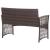 Set mobilier de grădină cu perne, 4 piese, maro, poliratan GartenMobel Dekor