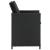 Set mobilier de exterior cu perne, 11 piese, negru, poliratan GartenMobel Dekor
