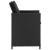 Set mobilier de exterior cu perne, 13 piese, negru, poliratan GartenMobel Dekor