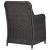 Set mobilier bistro de grădină cu perne 3 piese negru poliratan GartenMobel Dekor