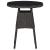 Set mobilier bistro de grădină cu perne 3 piese negru poliratan GartenMobel Dekor