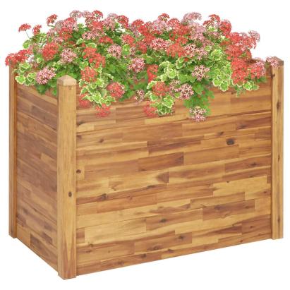 Strat înălțat de grădină, 110x60x84 cm, lemn masiv de acacia GartenMobel Dekor