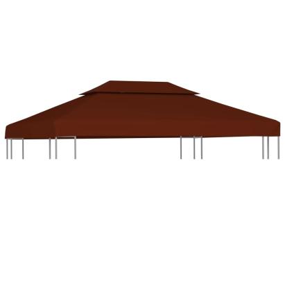 Acoperiș de pavilion, 2 niveluri, cărămiziu, 4x3 m, 310 g/m² GartenMobel Dekor