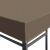 Acoperiș pentru pavilion, 3 x 3 m, gri taupe, 310 g/m² GartenMobel Dekor