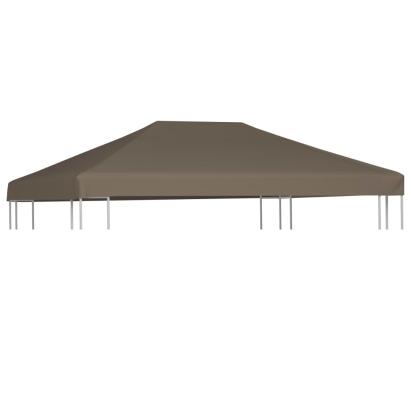 Acoperiș pentru pavilion, 3 x 3 m, gri taupe, 310 g/m² GartenMobel Dekor