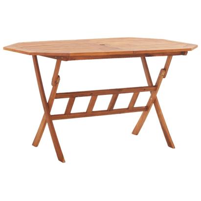 Masă de grădină pliabilă, 135x85x75 cm, lemn masiv de acacia GartenMobel Dekor