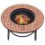Vatră de foc cu mozaic, cărămiziu, 68 cm, ceramică GartenMobel Dekor