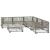 Set mobilier de grădină cu perne, 6 piese, gri, poliratan GartenMobel Dekor