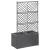 Strat înălțat spalier 2 ghivece negru 58x30x107 cm poliratan GartenMobel Dekor