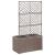 Strat înălțat spalier cu 2 ghivece maro 58x30x107 cm poliratan GartenMobel Dekor