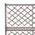 Strat înălțat spalier cu 2 ghivece maro 58x30x107 cm poliratan GartenMobel Dekor