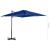 Umbrelă suspendată stâlp aluminiu, albastru azuriu, 250x250 cm GartenMobel Dekor