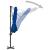 Umbrelă suspendată cu stâlp aluminiu, albastru azuriu, 300 cm  GartenMobel Dekor