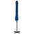 Umbrelă suspendată cu stâlp aluminiu, albastru azuriu, 300 cm  GartenMobel Dekor