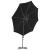 Umbrelă în consolă cu stâlp din oțel, negru, 300 cm GartenMobel Dekor