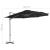 Umbrelă în consolă cu stâlp din oțel, negru, 300 cm GartenMobel Dekor