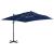 Umbrelă suspendată cu stâlp din aluminiu albastru azuriu 3x3 m GartenMobel Dekor
