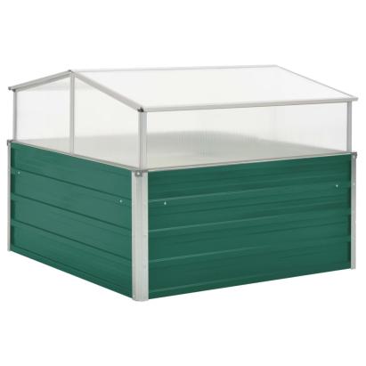 Seră, verde, 100 x 100 x 77 cm, oțel galvanizat GartenMobel Dekor