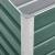 Strat înălțat de grădină verde 240 x 40 x 45 cm oțel galvanizat GartenMobel Dekor
