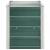 Strat înălțat de grădină verde 240 x 40 x 45 cm oțel galvanizat GartenMobel Dekor