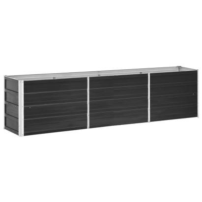 Strat înălțat de grădină antracit 240x40x45 cm oțel galvanizat GartenMobel Dekor