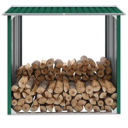Șopron depozitare lemne, verde, 172x91x154 cm, oțel galvanizat GartenMobel Dekor