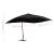 Umbrelă suspendată cu stâlp din lemn, negru, 400 x 300 cm GartenMobel Dekor