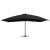 Umbrelă suspendată cu stâlp din lemn, negru, 400 x 300 cm GartenMobel Dekor