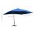 Umbrelă de soare suspendată, stâlp lemn, albastru, 400 x 300 cm GartenMobel Dekor