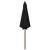 Umbrelă de soare cu stâlp din lemn, negru, 300 x 258 cm GartenMobel Dekor