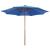 Umbrelă de soare cu stâlp din lemn, albastru, 300 x 258 cm GartenMobel Dekor