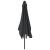 Umbrelă de soare cu stâlp metalic, negru, 300 x 200 cm GartenMobel Dekor