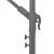 Umbrelă suspendată cu stâlp din aluminiu, negru, 300 cm GartenMobel Dekor