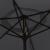 Umbrelă de soare exterior, LED-uri și stâlp oțel, negru, 300 cm GartenMobel Dekor