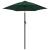 Umbrelă de soare, verde, 200 x 224 cm, aluminiu GartenMobel Dekor