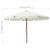 Umbrelă soare de exterior, stâlp din lemn, alb nisipiu, 330 cm GartenMobel Dekor