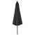 Umbrelă de soare de exterior, stâlp din lemn, antracit, 330 cm GartenMobel Dekor