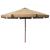 Umbrelă de soare de exterior, stâlp din lemn, gri taupe, 330 cm GartenMobel Dekor