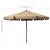 Umbrelă de soare de exterior, stâlp din lemn, gri taupe, 330 cm GartenMobel Dekor